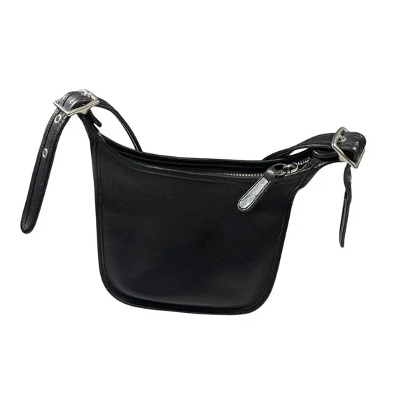 Vintage Coach 9950 Janice Legacy Shoulder Bag Black Leather - Picture 1 of 8